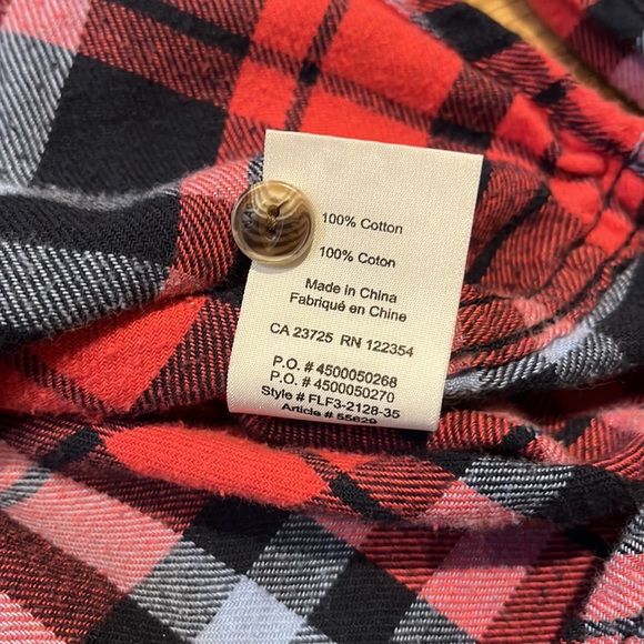 TNA soft plaid long sleeve button down oversized top - Picture 8 of 10